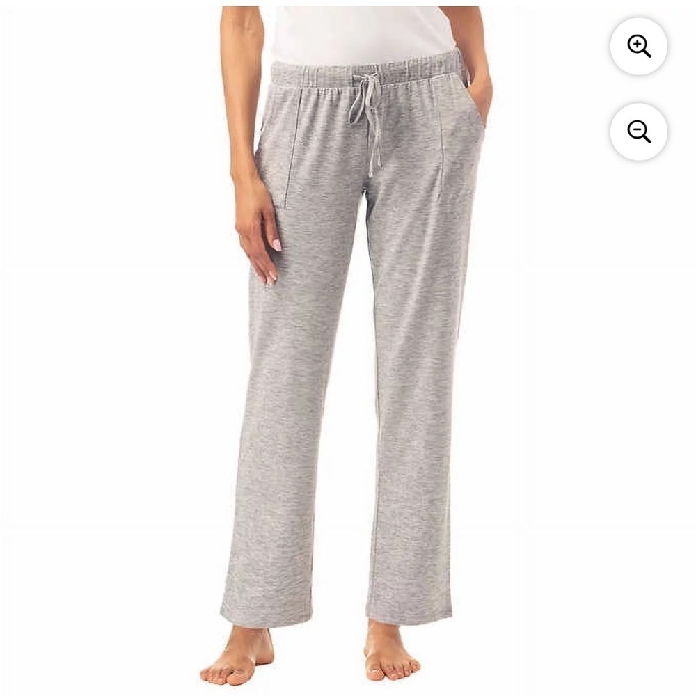 🌻Lucky Brand Gray Straight Leg Lounge Pant with Drawstrings and Pockets Size S